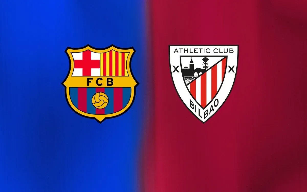 Escudo la Barcelona dhidi ya Athletic Club kabla ya mechi ya Supercopa de España 2026 huko Jeddah