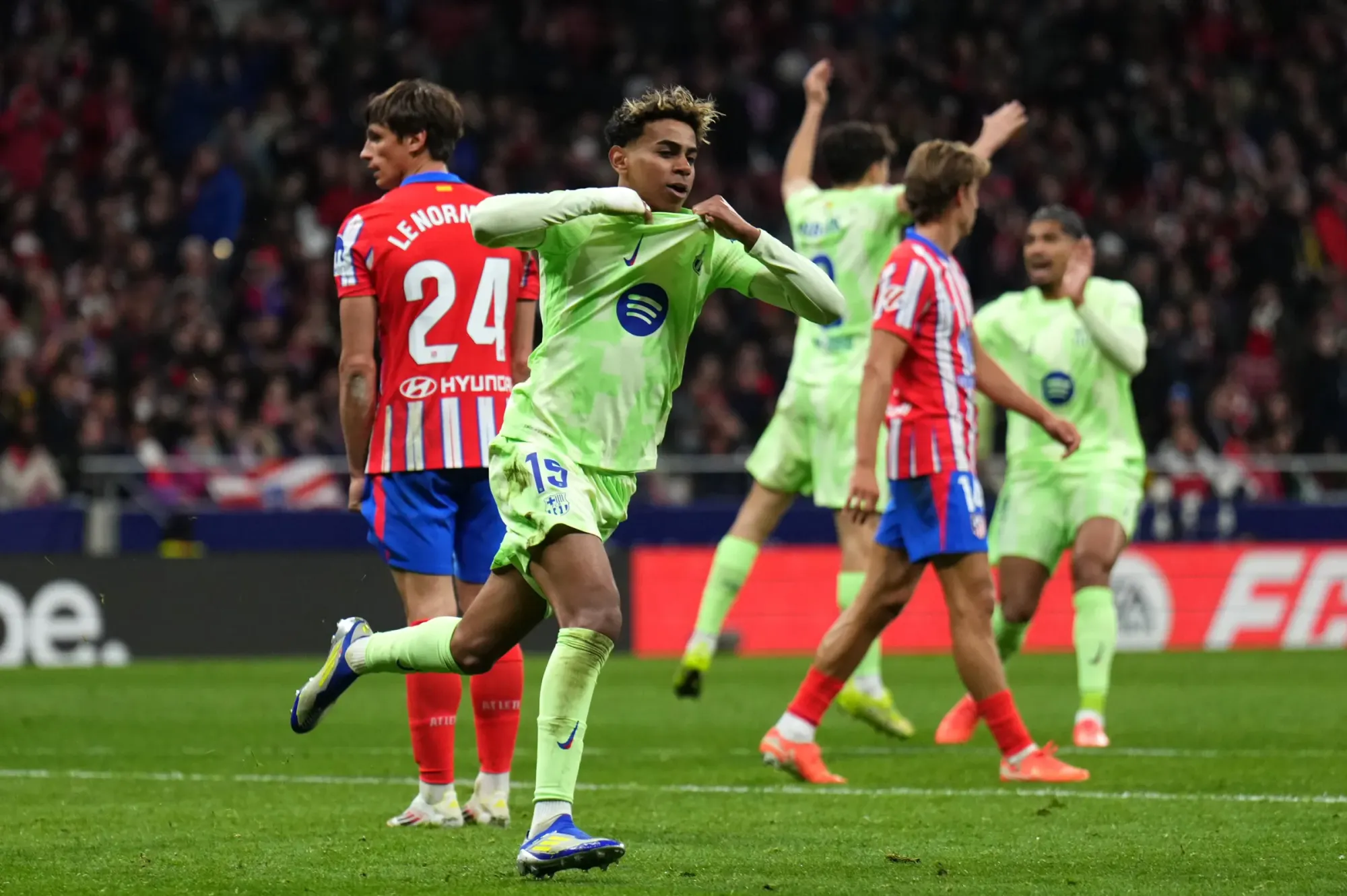 Barcelona vs Atletico Madrid derby Champions League robo fainali 2026 picha ya mechi kali