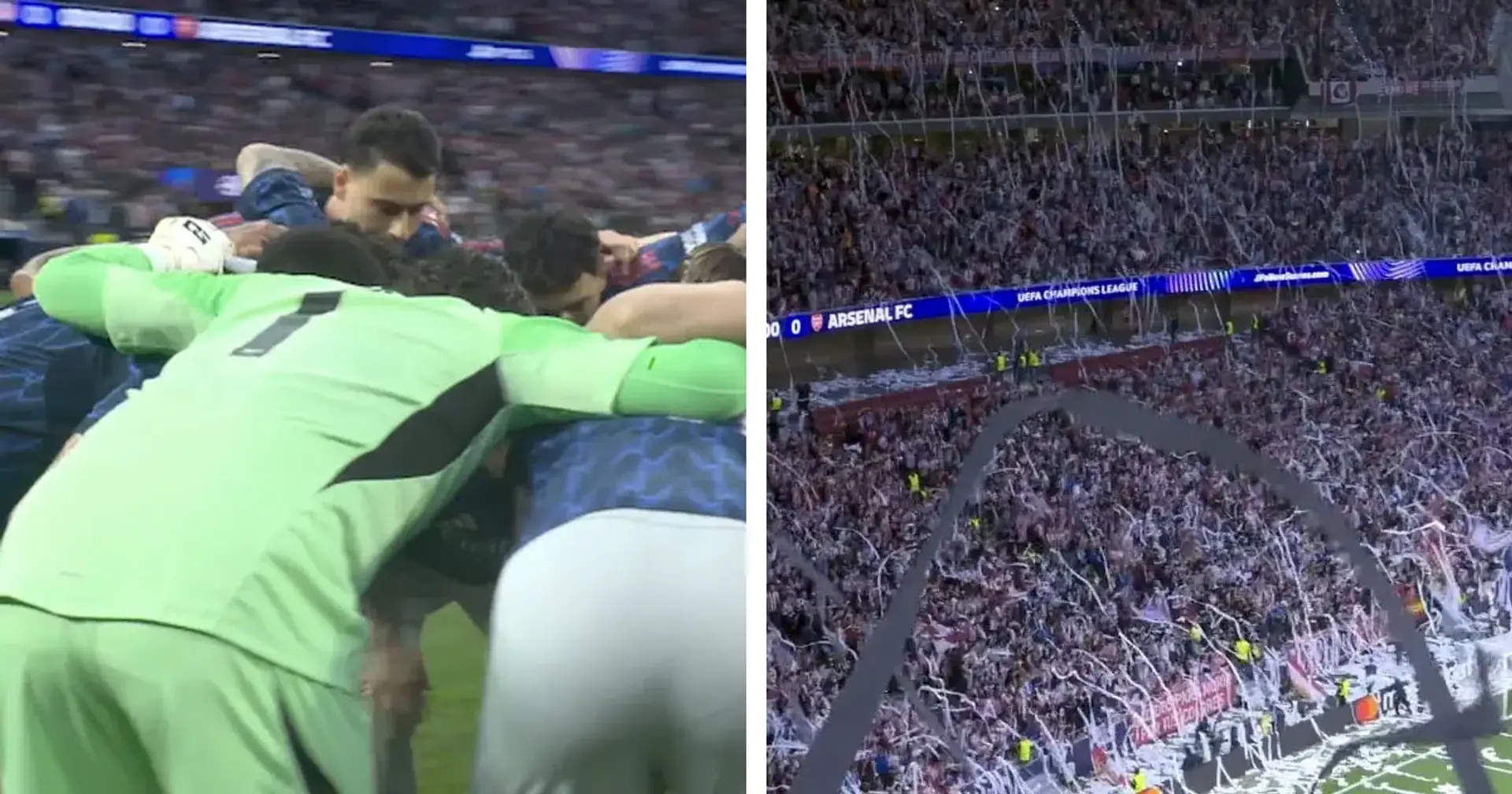 Atmosfera ndani ya Riyadh Air Metropolitano wakati wa Atletico Madrid vs Arsenal