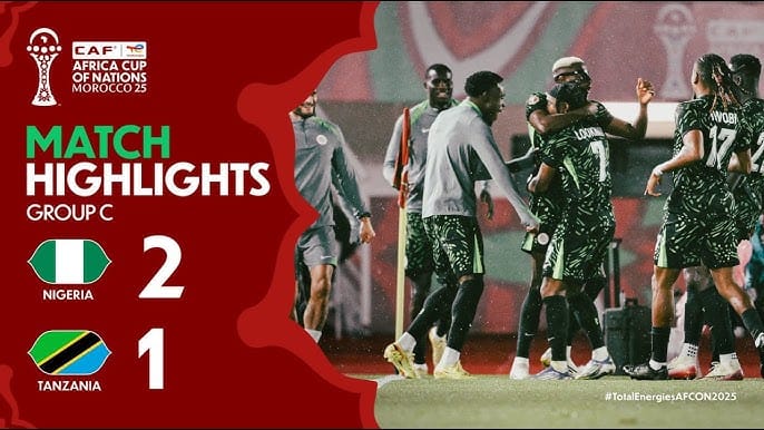 Charles M'Mombwa** **AFCON 2025** Nigeria 2-1 Tanzania dakika ya 50 – **matokeo AFCON 2025