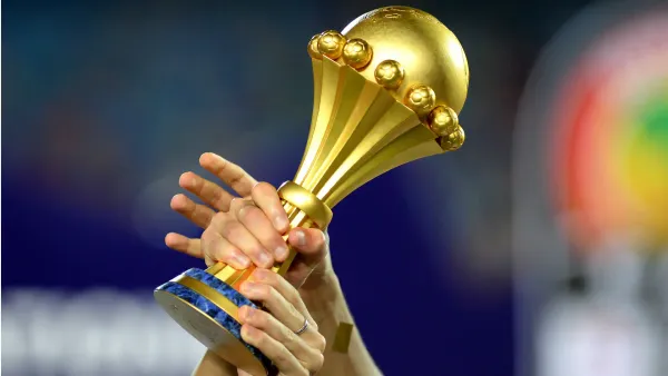 AFCON trophy ahead of the Morocco vs Senegal final